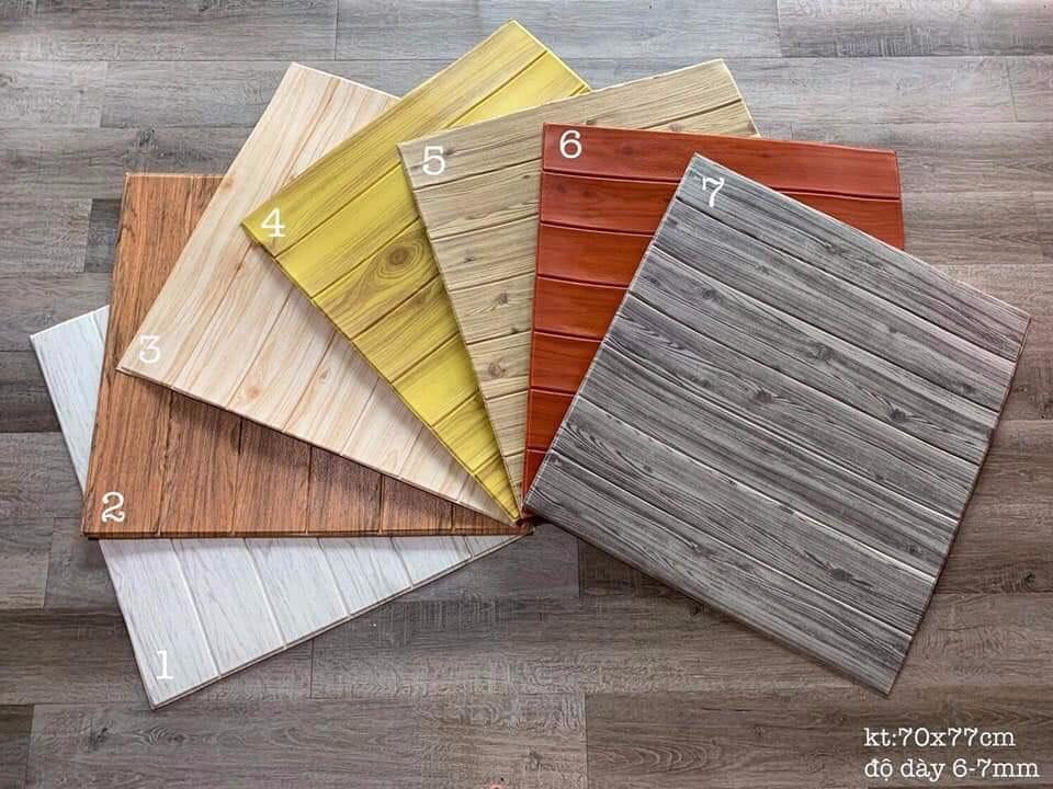 Xốp dán tường giả gỗ